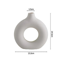 Vaso de Flor em Cerâmica Branca Estilo Nórdico - Design Moderno e Elegante