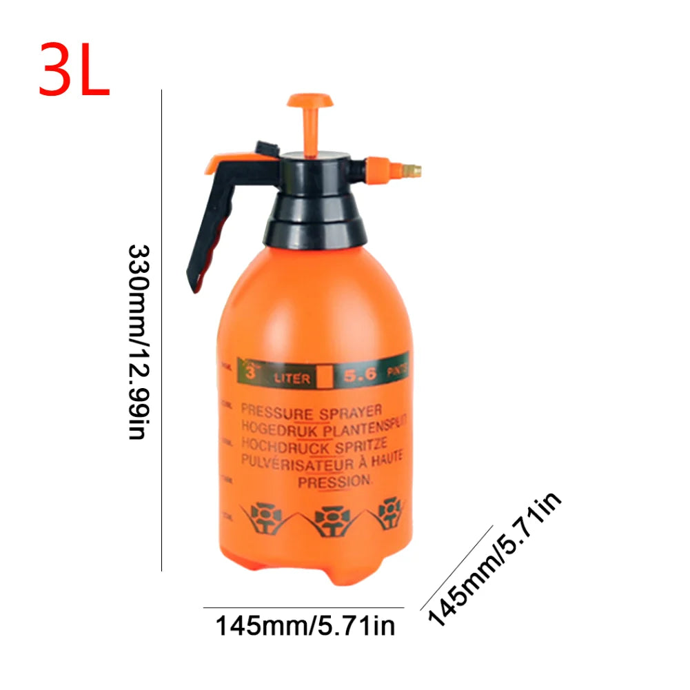 Pulverizador Portátil para Jardim 3L - Pressão Manual com Bico Regulável