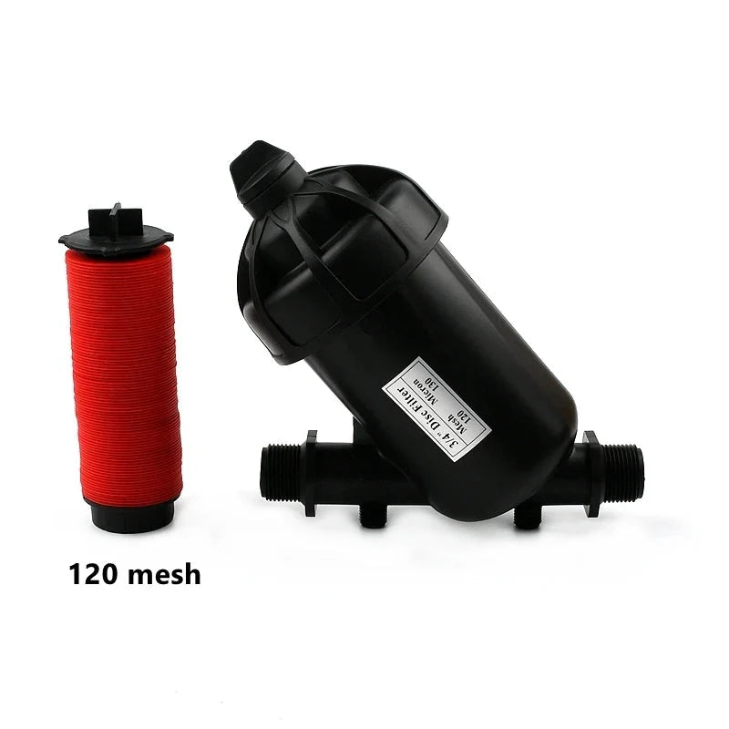Filtro de Água Tipo Y com Conectores em PVC para Irrigação de Jardim
