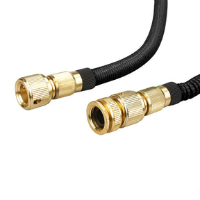 Mangueira de Jardim Expansível 100FT com Bico Ajustável e Conector de Metal