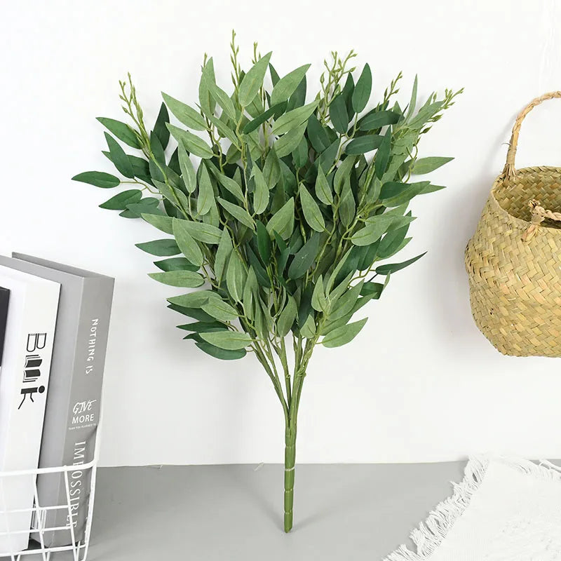 Planta Artificial Ramo Decorativo Seda – Galho Realista para Decoração de Noivado, Mesa ou Jardim