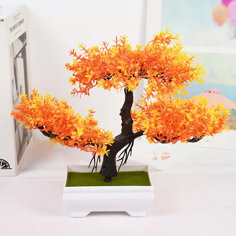 Bonsai Artificial em Vaso - Mini Árvore Decorativa Verde