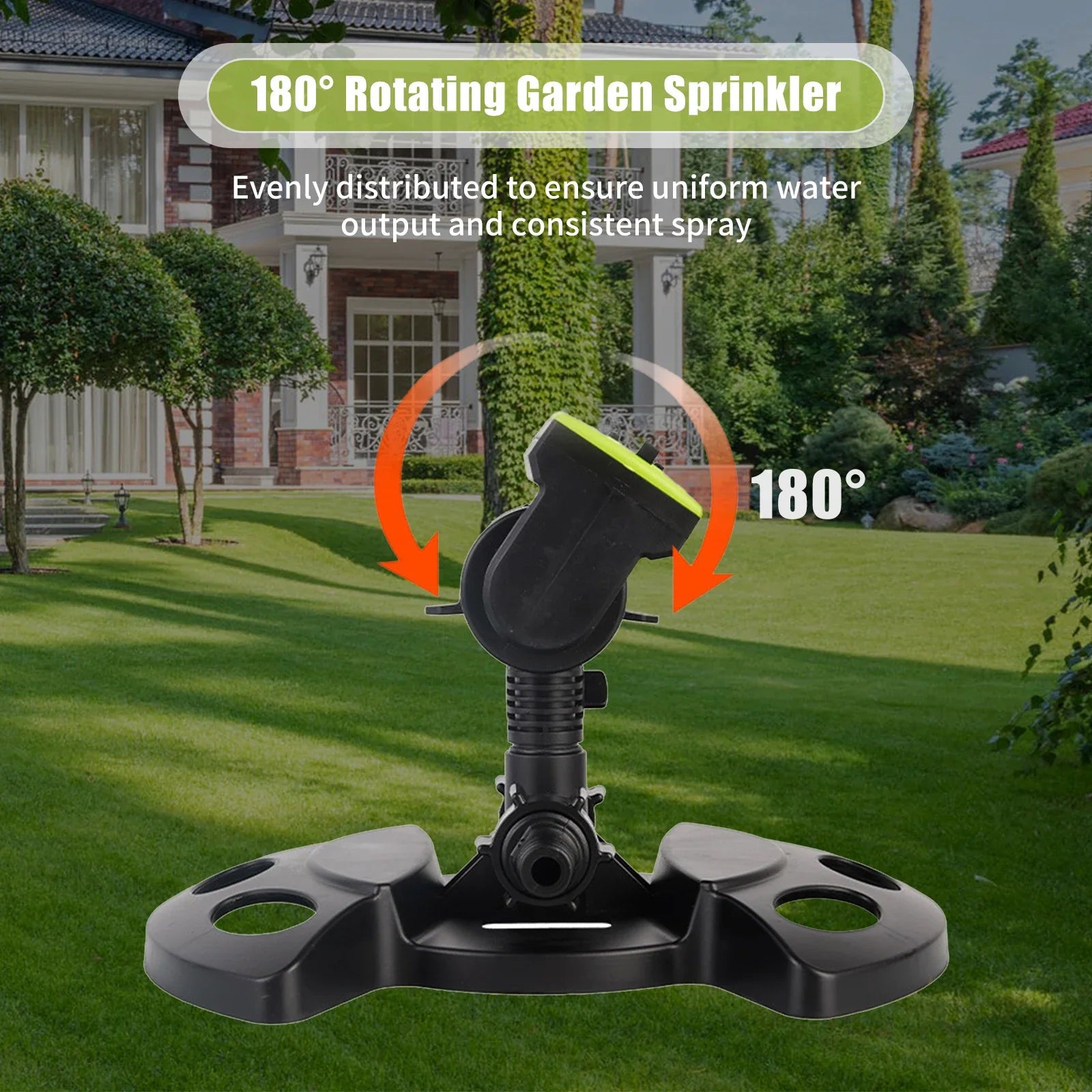 Aspersor Para Irrigação Rotativo 360° - Ajustável e Eficiente para Jardins e Gramados