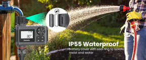 Temporizador de Irrigação Automático Inteligente à Prova d'Água com Display LCD, 3 Modos e Programação Fácil