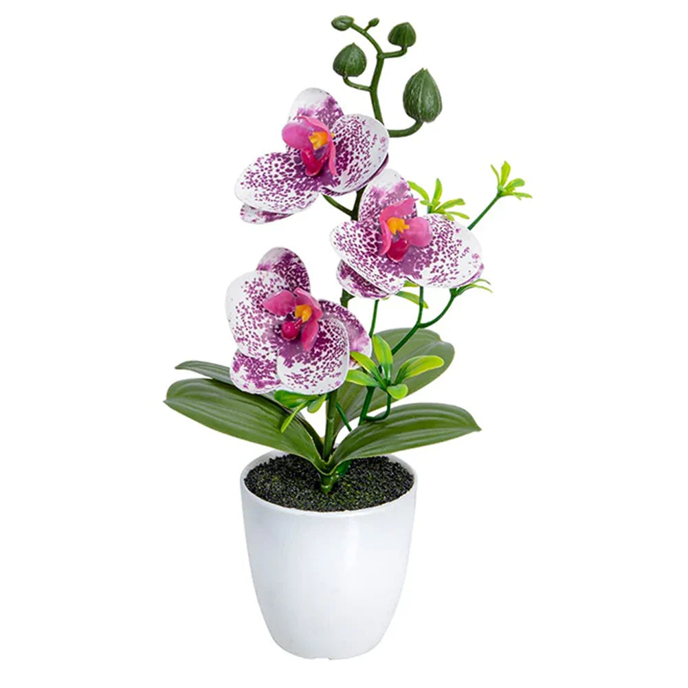 Orquídea Artificial em Vaso - 26cm