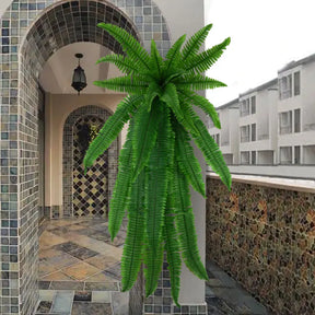Planta Artificial  Videira Persa Pendurada Com Folhagem Verde Tropical para Decoração - FintaVita
