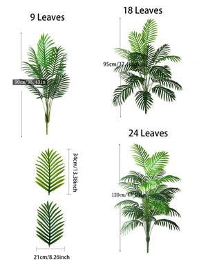 Palmeira Artificial Grande – Decoração Tropical para Ambientes Internos e Externos