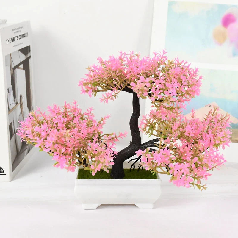 Bonsai Artificial em Vaso - Mini Árvore Decorativa Verde