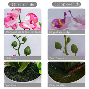 Orquídea Artificial em Vaso - 26cm