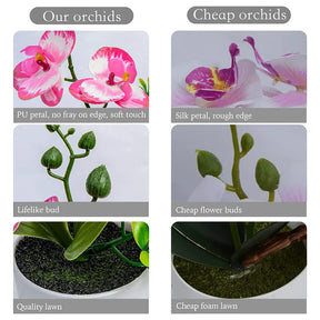Orquídea Artificial em Vaso - 26cm