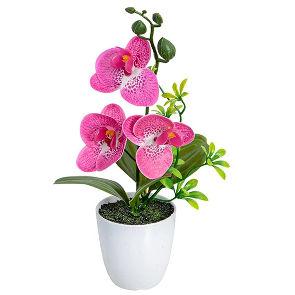 Orquídea Artificial em Vaso - 26cm