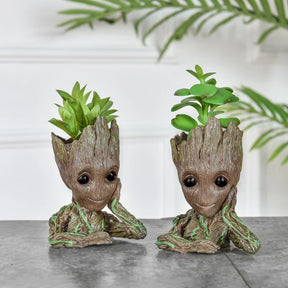 Vaso de Planta Baby Groot Verde