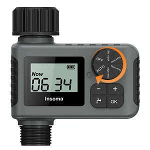 Temporizador de Irrigação Automático Inteligente à Prova d'Água com Display LCD, 3 Modos e Programação Fácil