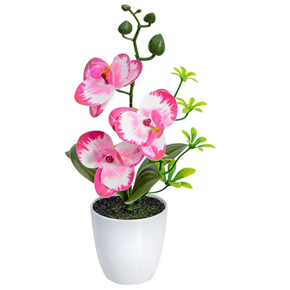 Orquídea Artificial em Vaso - 26cm