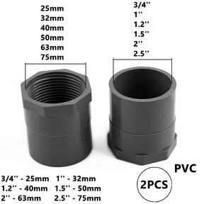 Filtro de Água Tipo Y com Conectores em PVC para Irrigação de Jardim