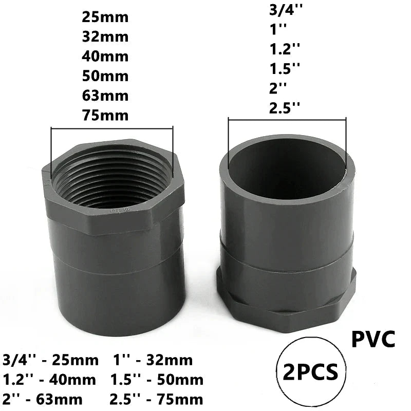 Filtro de Água Tipo Y com Conectores em PVC para Irrigação de Jardim