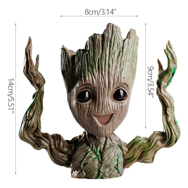 Vaso de Planta Baby Groot Verde