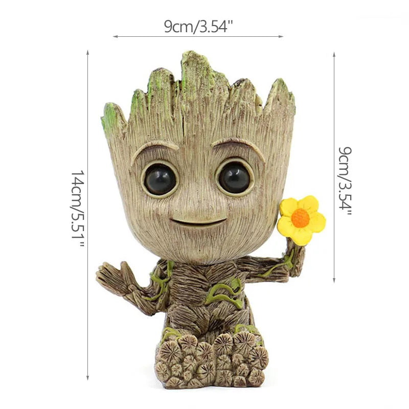 Vaso de Planta Baby Groot Verde