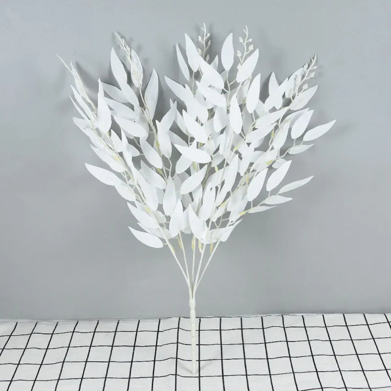 Planta Artificial Ramo Decorativo Seda – Galho Realista para Decoração de Noivado, Mesa ou Jardim