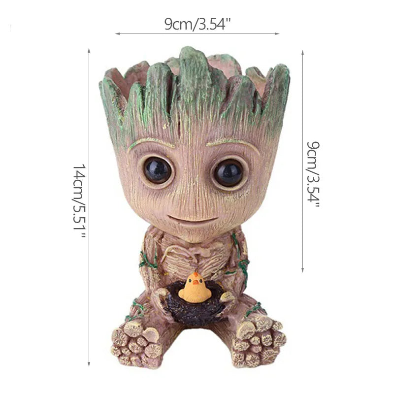 Vaso de Planta Baby Groot Verde