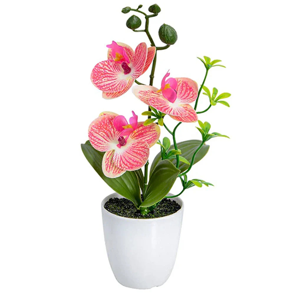 Orquídea Artificial em Vaso - 26cm