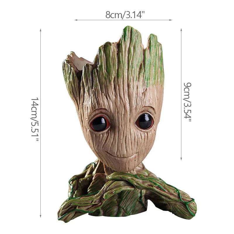 Vaso de Planta Baby Groot Verde