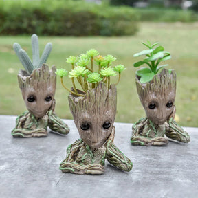 Vaso de Planta Baby Groot Verde