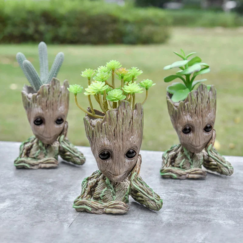 Vaso de Planta Baby Groot Verde