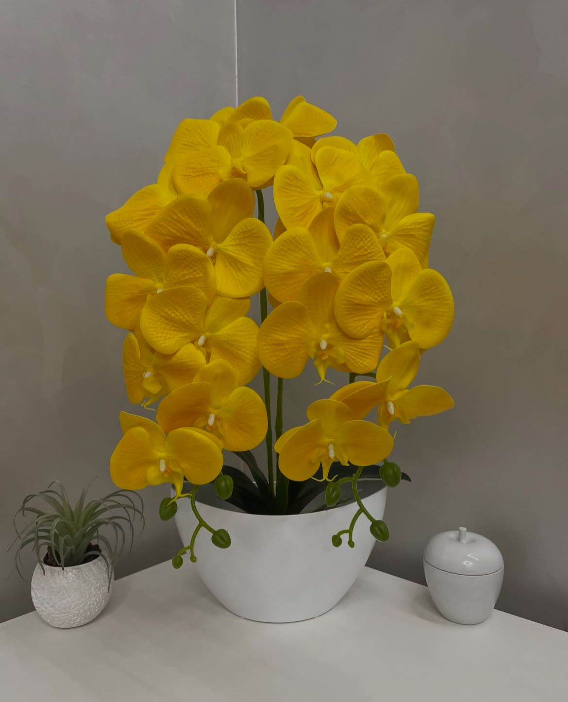 Orquídea Artificial Decorativa com Vaso 59cm - FintaVita