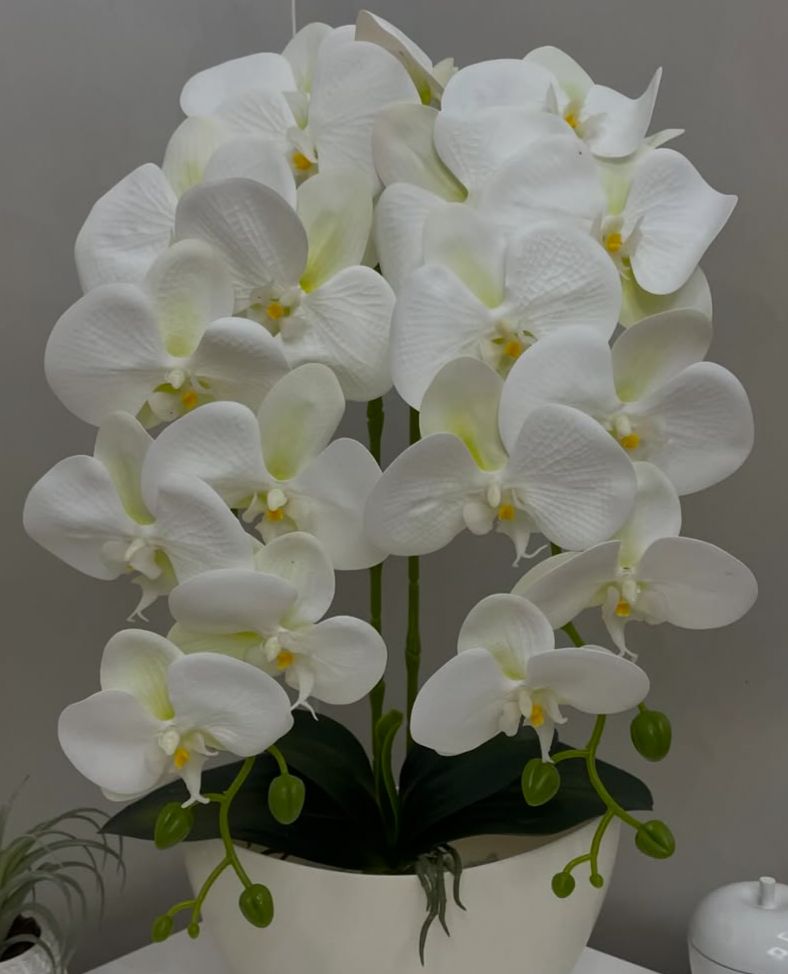 Orquídea Artificial em Vaso 59cm - FintaVita