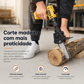 Adaptador Serra Titanium para Furadeira- Lâmina Titânio Portátil