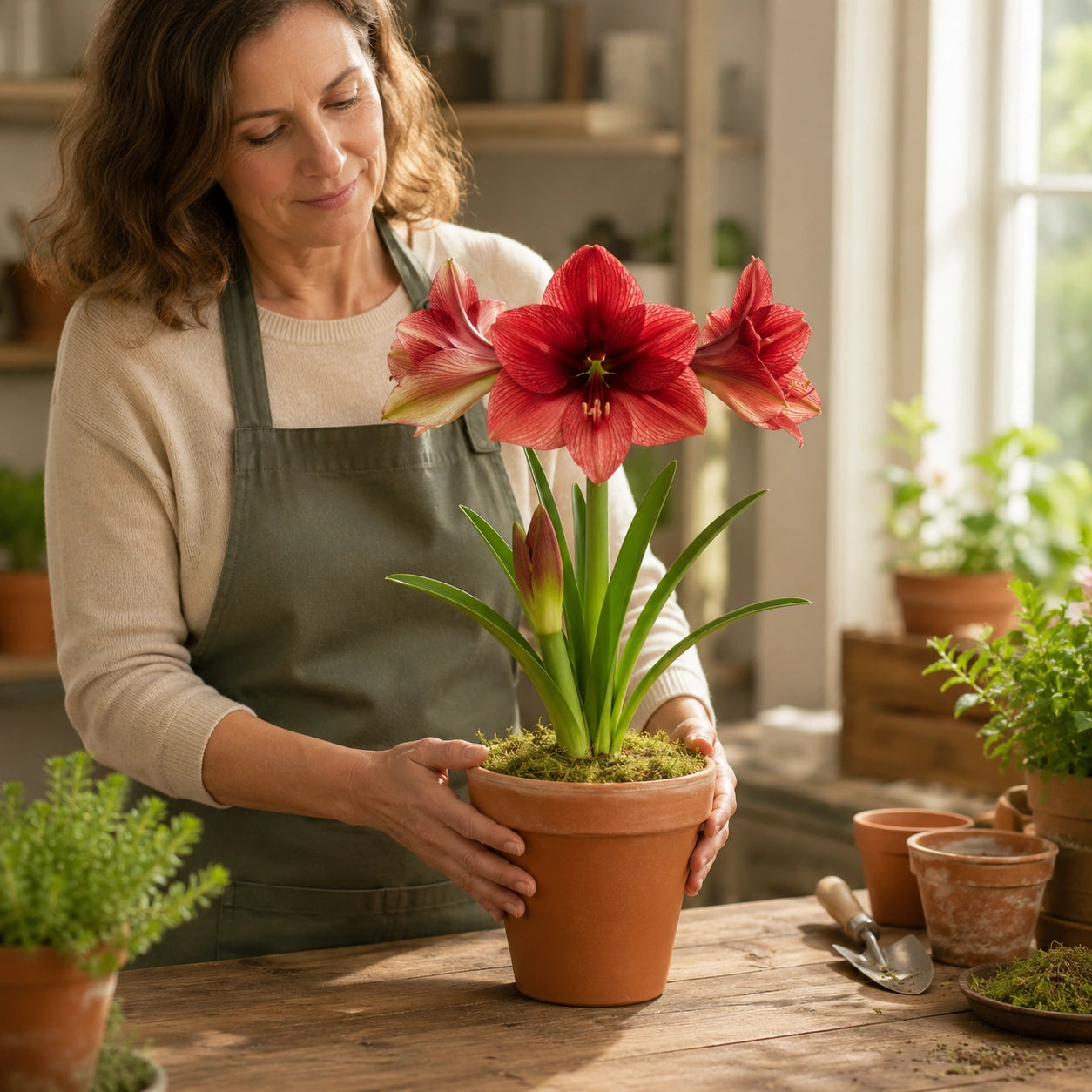 Bulbos de Amarílis — Floração em 35 Dias 8 Variedades
