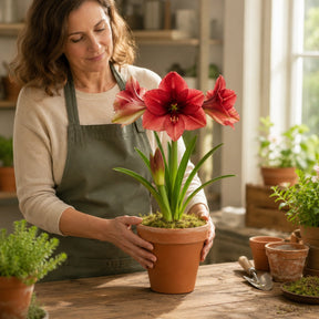 Bulbos de Amarílis — Floração em 35 Dias 8 Variedades