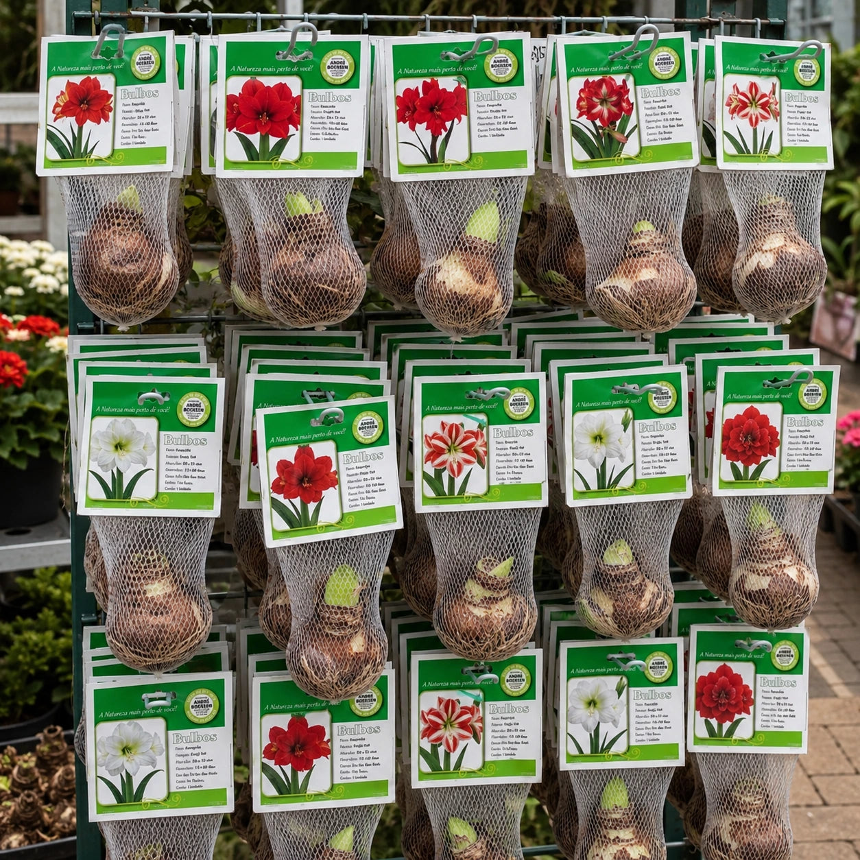 Bulbos de Amarílis — Floração em 35 Dias 8 Variedades