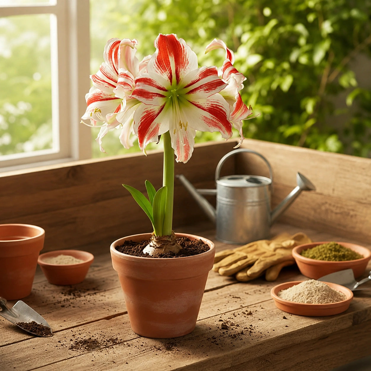 Bulbos de Amarílis — Floração em 35 Dias 8 Variedades