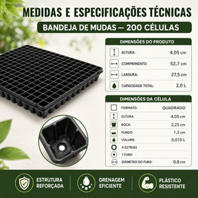 Bandeja Sementeira para Mudas