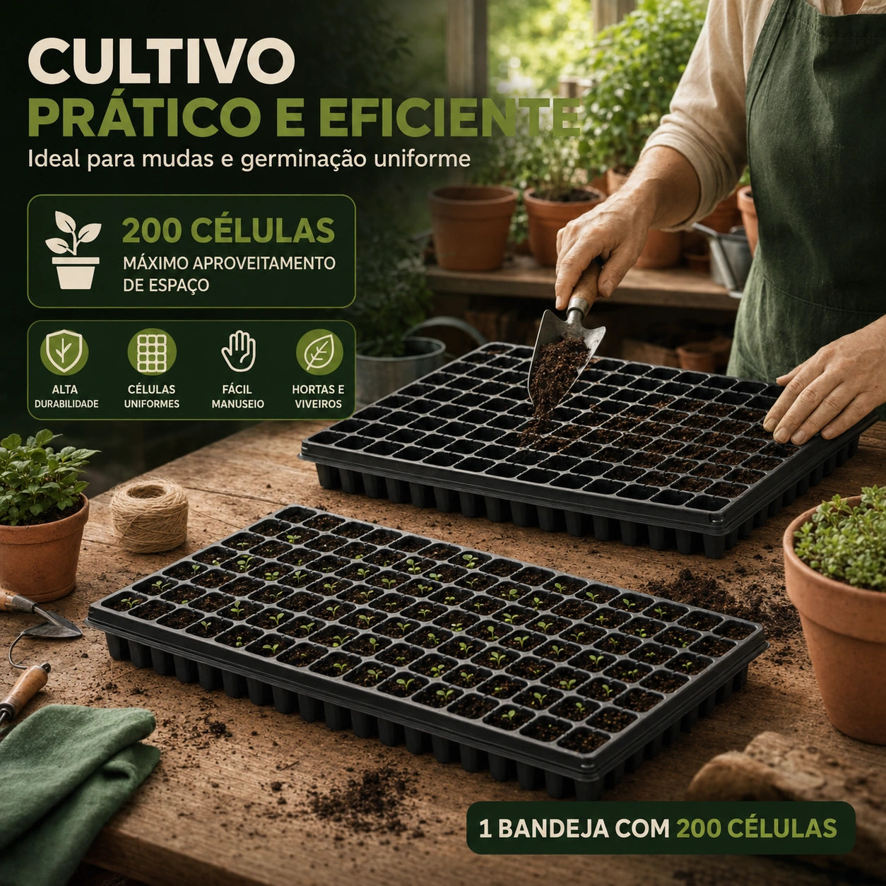 Bandeja Sementeira para Mudas