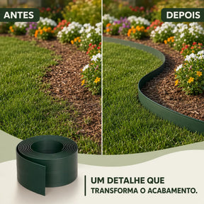 Limitador de Grama 25m Separador de Jardim Divisor Canteiro