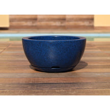 Vaso de Planta Decorativo Bacia Redonda N1 Luxo  Polida lisa com Prato coletor
