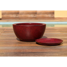 Vaso de Planta Decorativo Bacia Redonda N1 Luxo  Polida lisa com Prato coletor