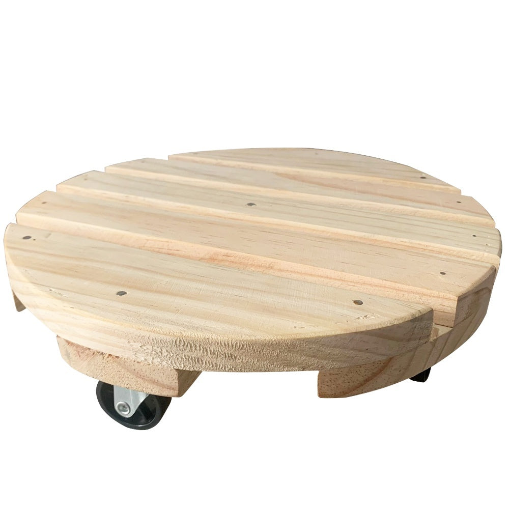 Suporte Para Vaso Com Rodinha em Pinus Suporta mais de 50kg