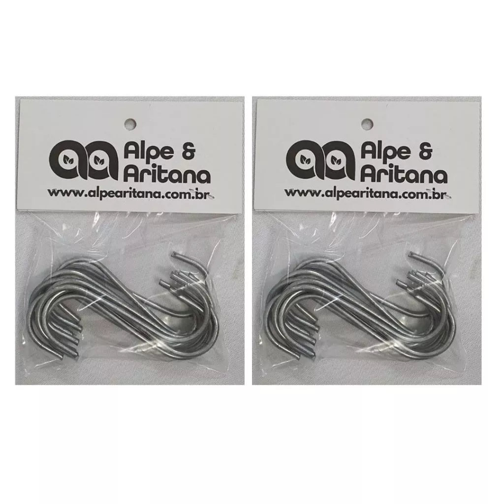 Kit 20 Ganchos Multiuso De Fixação Para Vasos de Parede E Jardim Vertical
