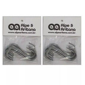 Kit 20 Ganchos Multiuso De Fixação Para Vasos de Parede E Jardim Vertical