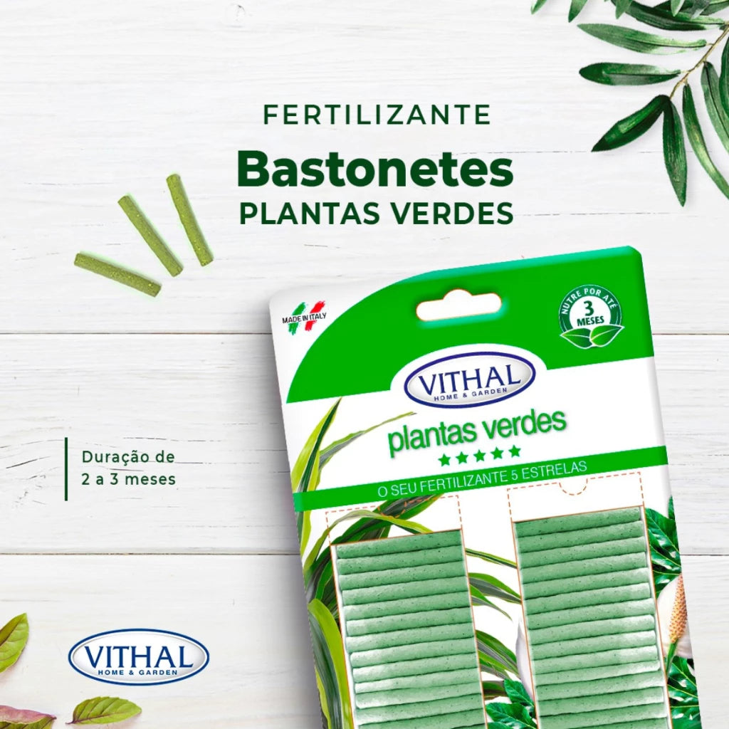 Fertilizante em Bastonetes NutriForte  – 30 Unidades - Nutrição Prolongada e Liberação Gradual De Nutrientes para Suas Plantas