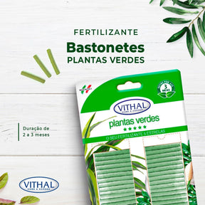 Fertilizante em Bastonetes NutriForte  – 30 Unidades - Nutrição Prolongada e Liberação Gradual De Nutrientes para Suas Plantas