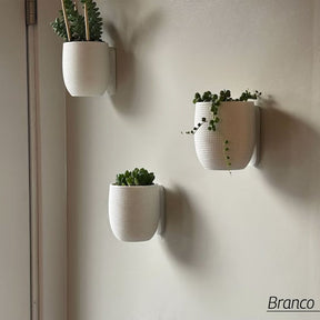 Vasos de Parede Decorativos para Plantas Suculentas - Linha Fioralto