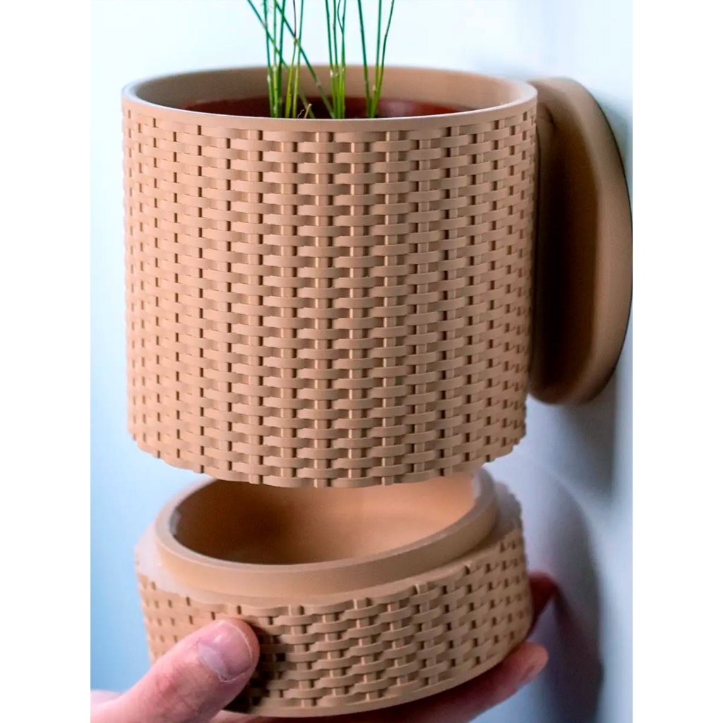 Vaso Cesta de Parede Decoração Planta Suculenta Ambientes - Linha Fioralto