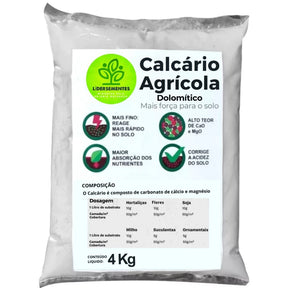 Calcário Agrícola Dolomítico Prnt 80% Fracionado Calcio e Magnésio Corretor De Solo Hortaliças Flores Rosas do Deserto G