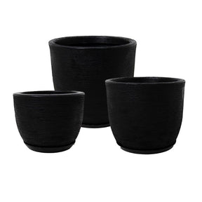 Vasos Para Plantas Conjunto com 3 Vasos Redondos Bojo Escovados