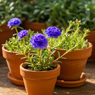 Flores Onze Horas - Kit de Sementes Negra e Azul - Flores Triplas